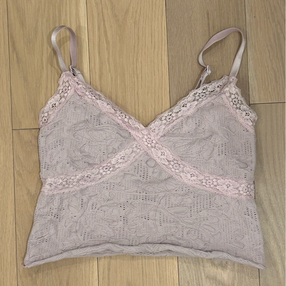 BDG Lace Tank in Soft Lavender